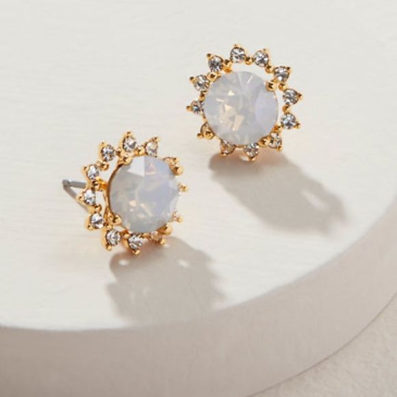 Stella & Dot Halo Sparkle Stud Earrings Set ~ 3 Pairs + Halo Jacket Versatile - Picture 8 of 8